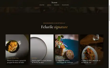 Demo site restaurant — Sezon